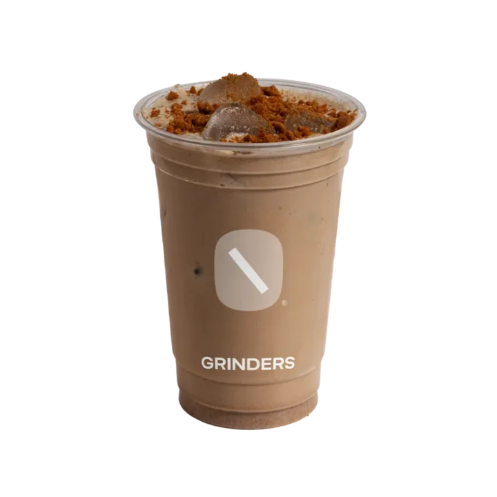 لاتيه مثلج بحلاوة البسكويت